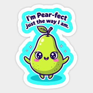 Pear-fectly Adorable Pear Sticker